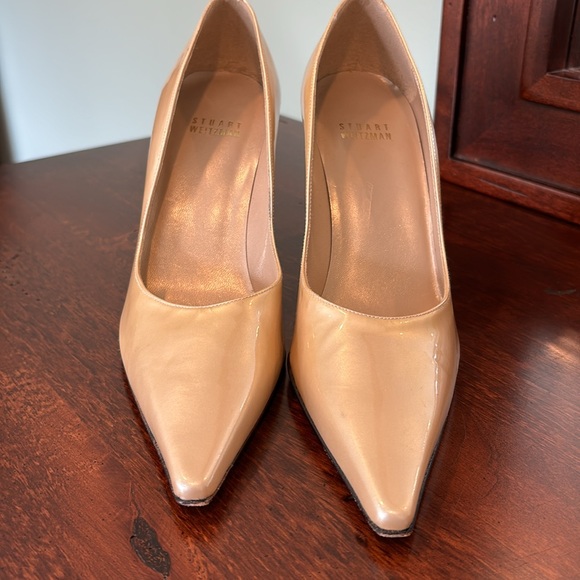 Gold Patent Leather Heels by Stuart Whitman - Picture 2 of 6